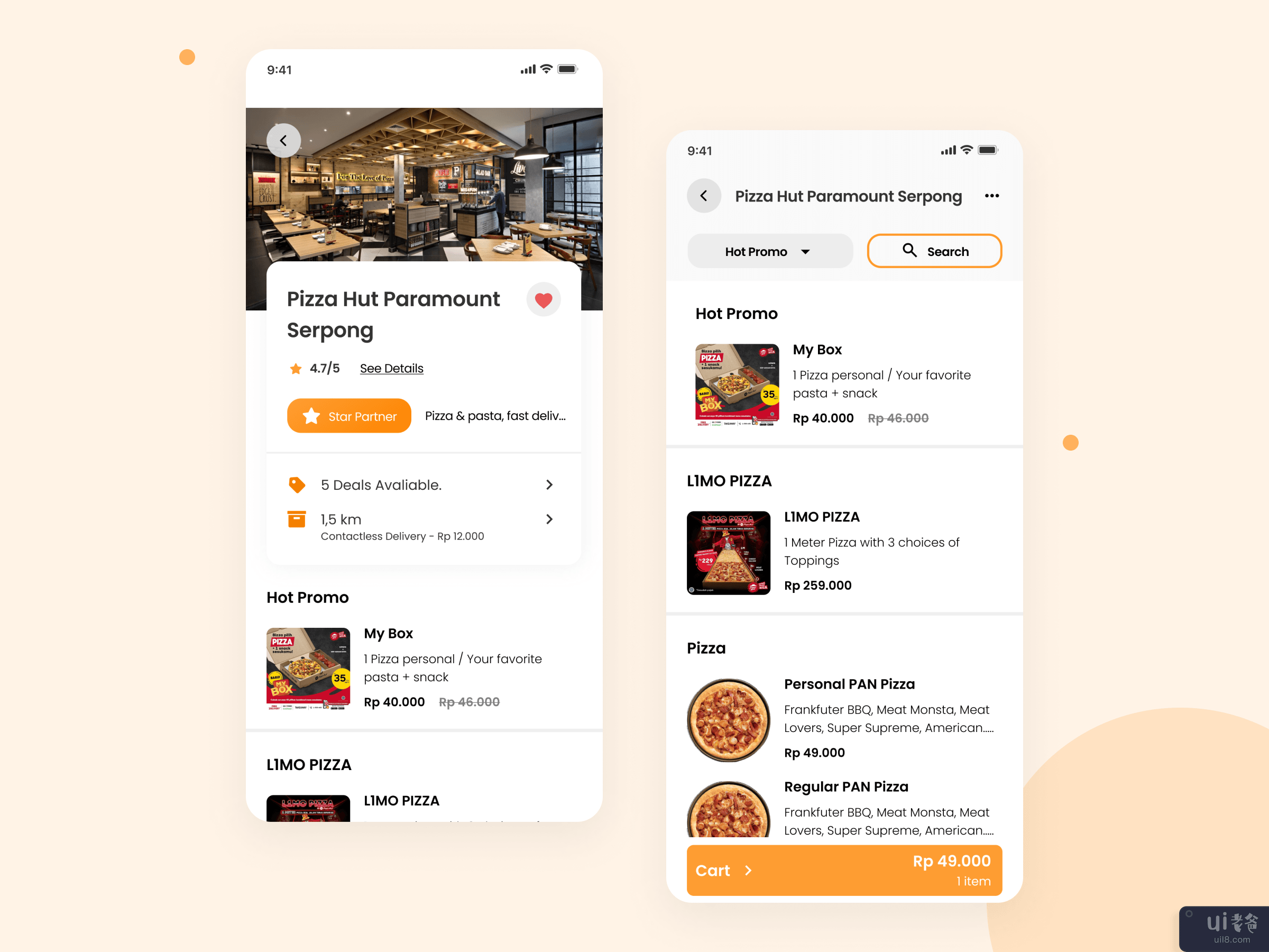 送餐移动应用程序(Food Delivery Mobile App)插图
