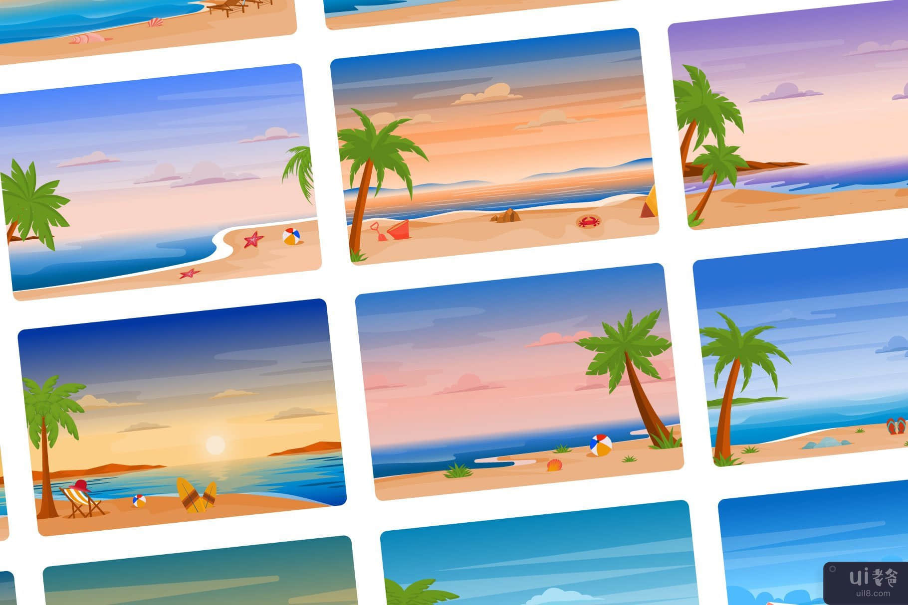 25个大海和海滩背景(25 Sea and Beach Backgrounds)插图7