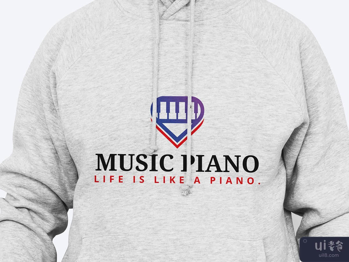Music Piano Logo Design