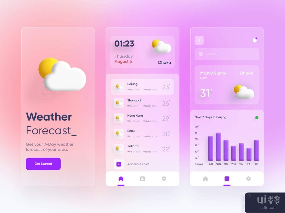 Weather App - Mobile UI