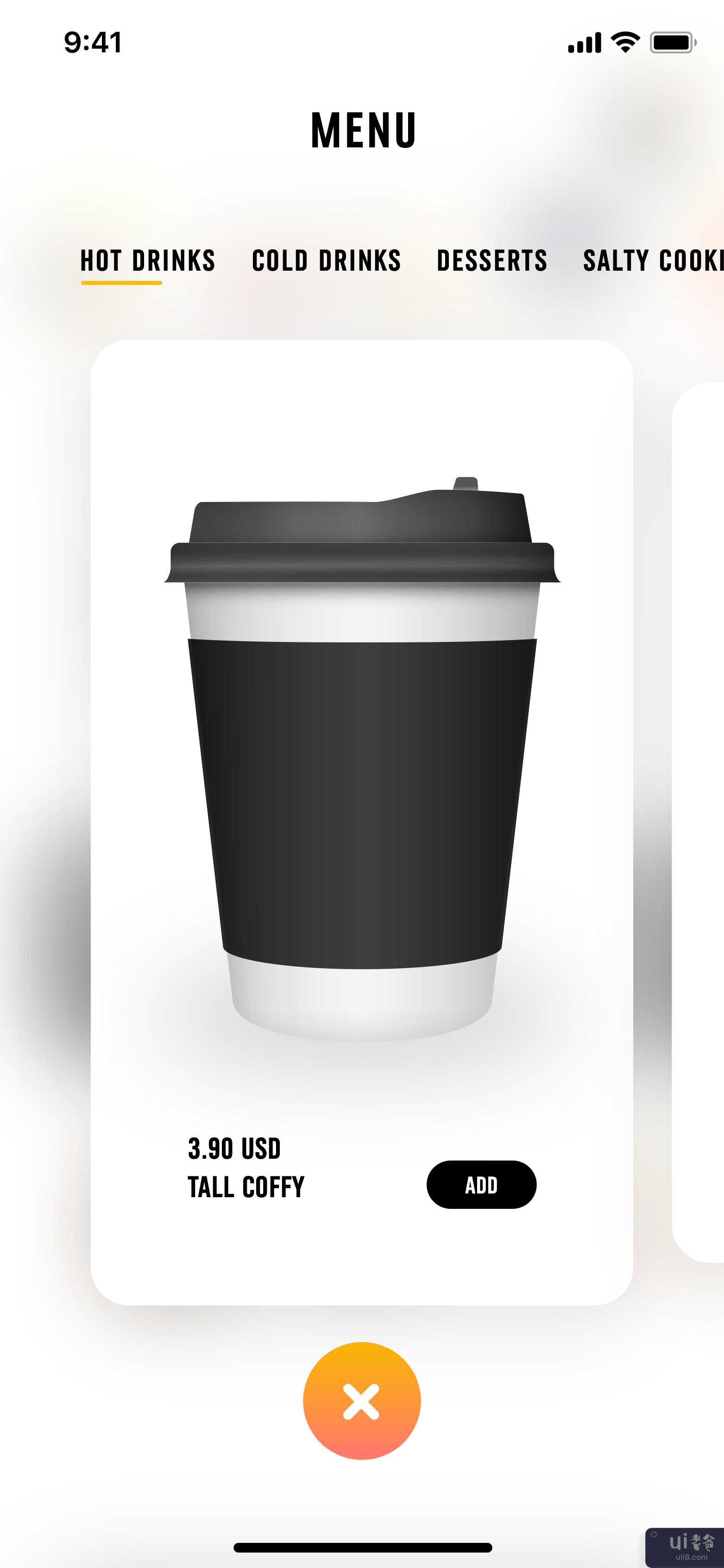 咖啡应用程序 UI 套件(Coffee App UI Kits)插图1