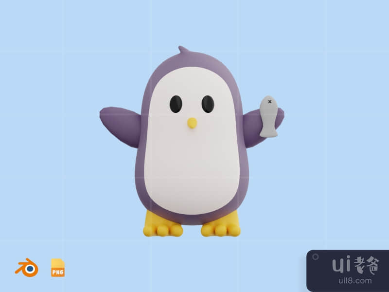 Penguin - Cute 3D Water Animal (front)