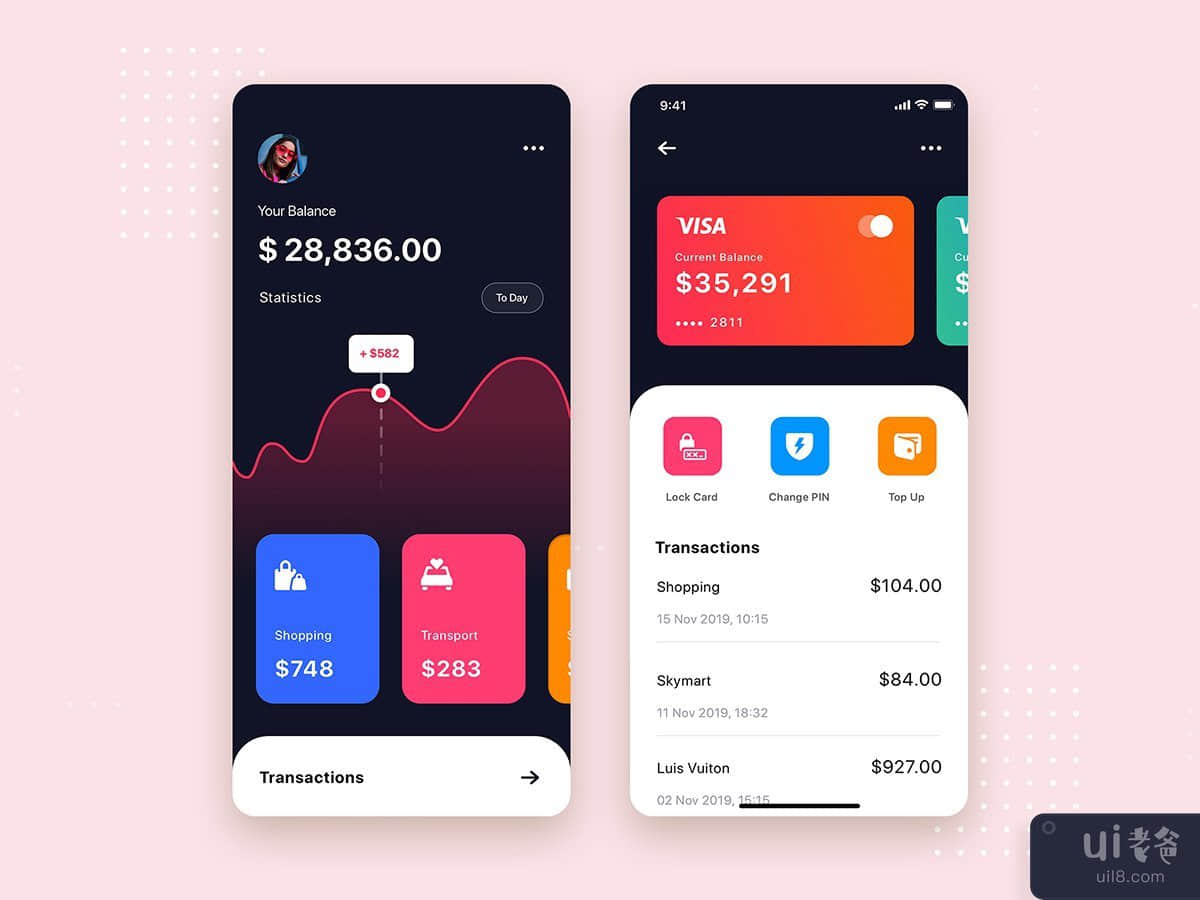 Bank App UI Kit Template