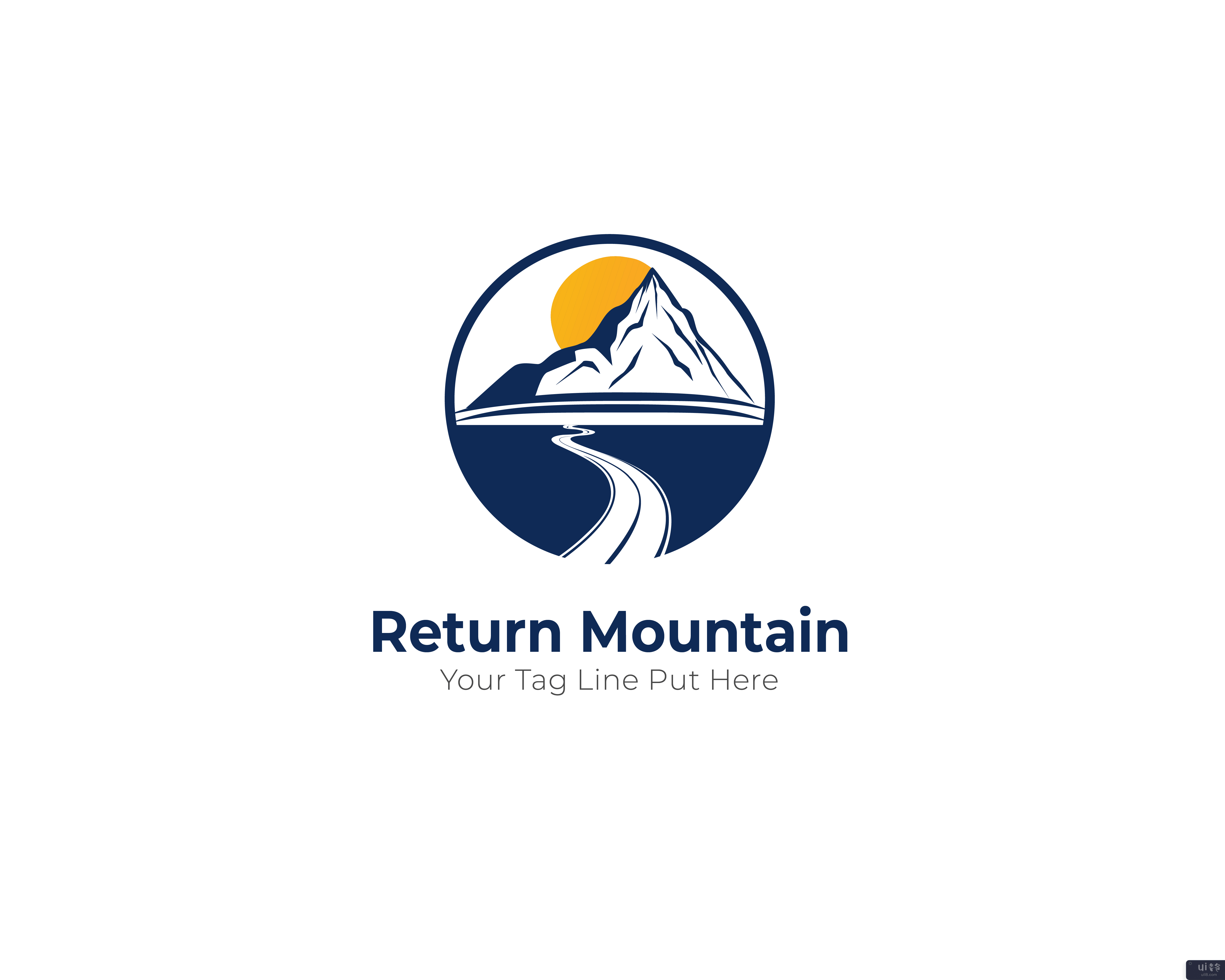 回归山标志(Return Mountain Logo)插图