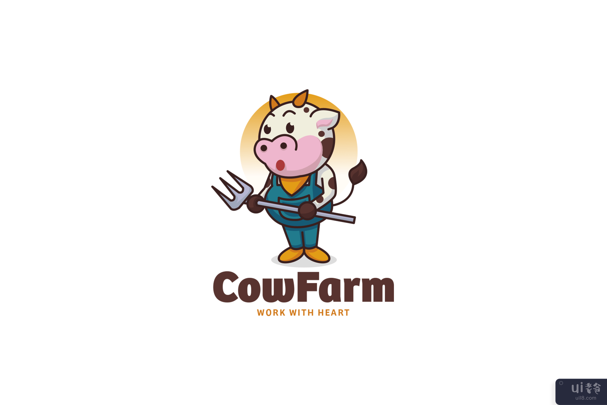 奶牛场标志(Cow Farm Logo)插图2
