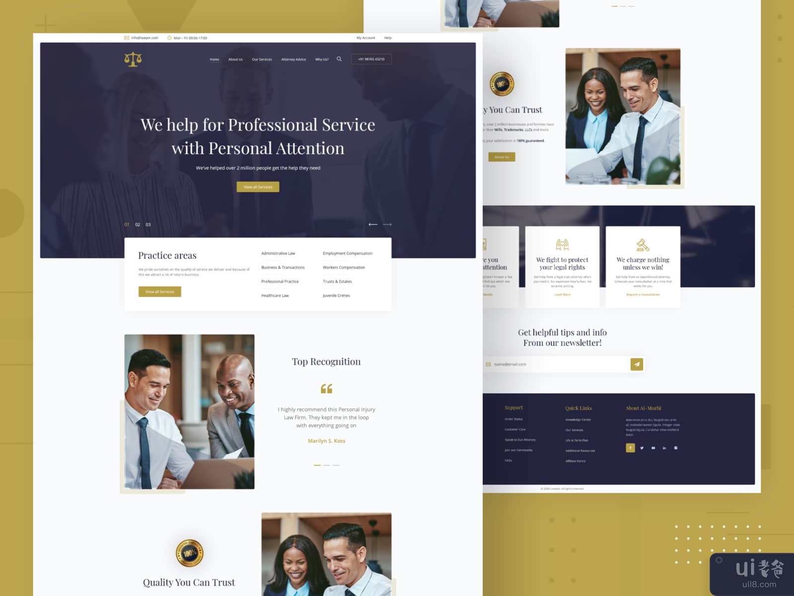 Lawyer - Professional Landing Page Templates