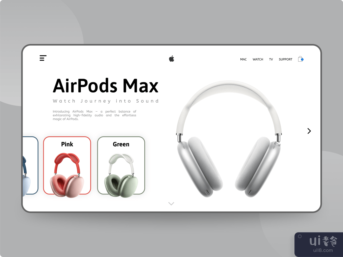 AirPods Max Landing Page