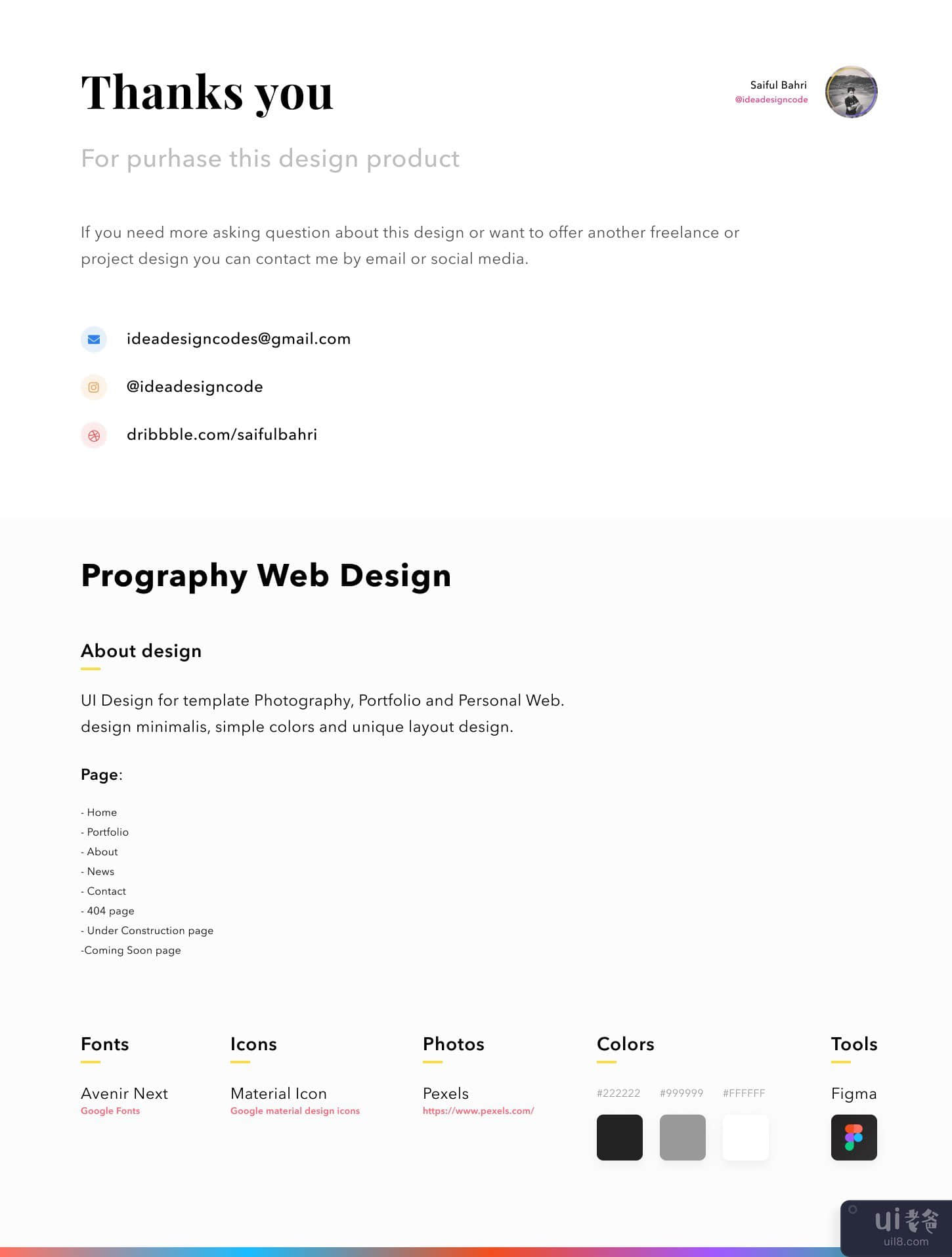 Prography个人投资组合网页设计(Prography personal portfolio web design)插图