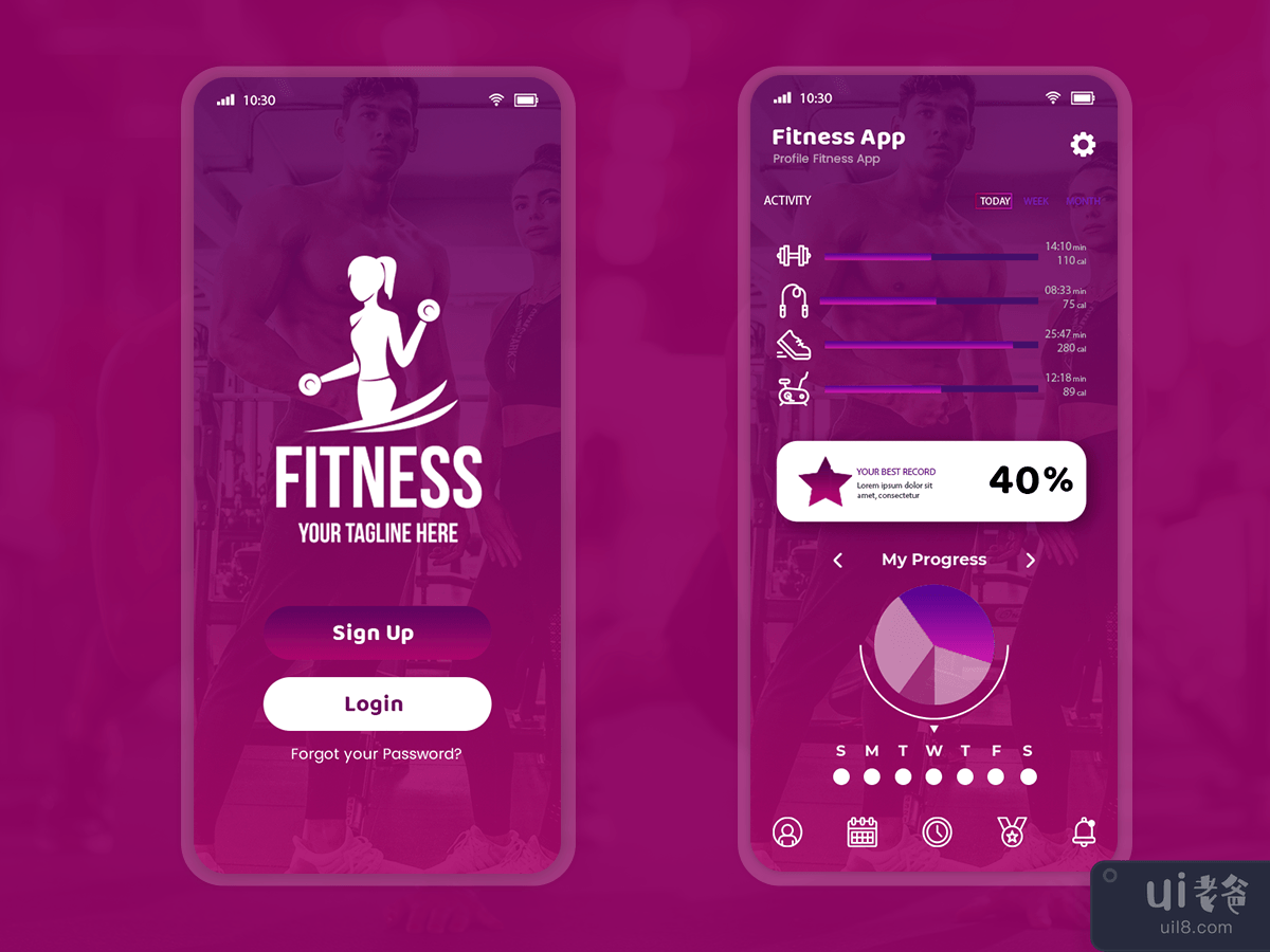 健身移动应用(Fitness mobile app)插图2