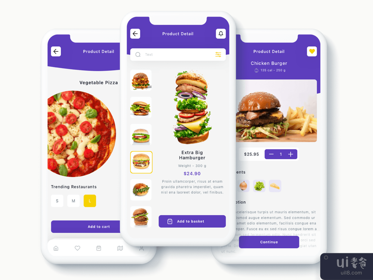 Sofra - 送餐应用程序 UI 套件(Sofra - Food Delivery App UI Kit)插图1