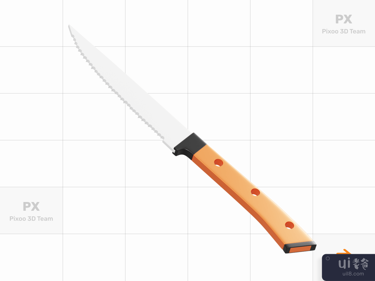 Pawon - 3D Kitchen Tools Set _ Knife