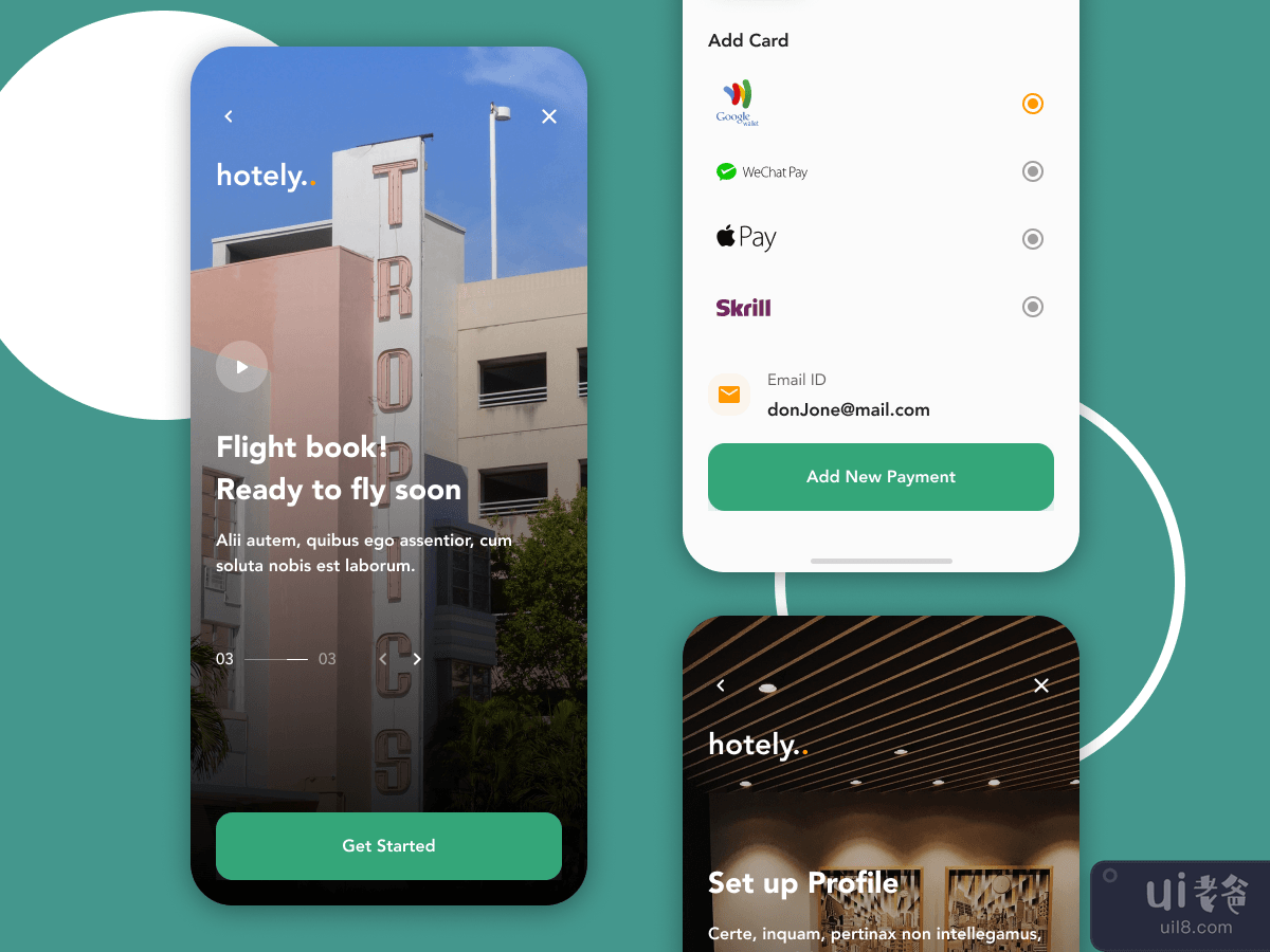 Hotely - Hotel Booking App Ui Kit #3