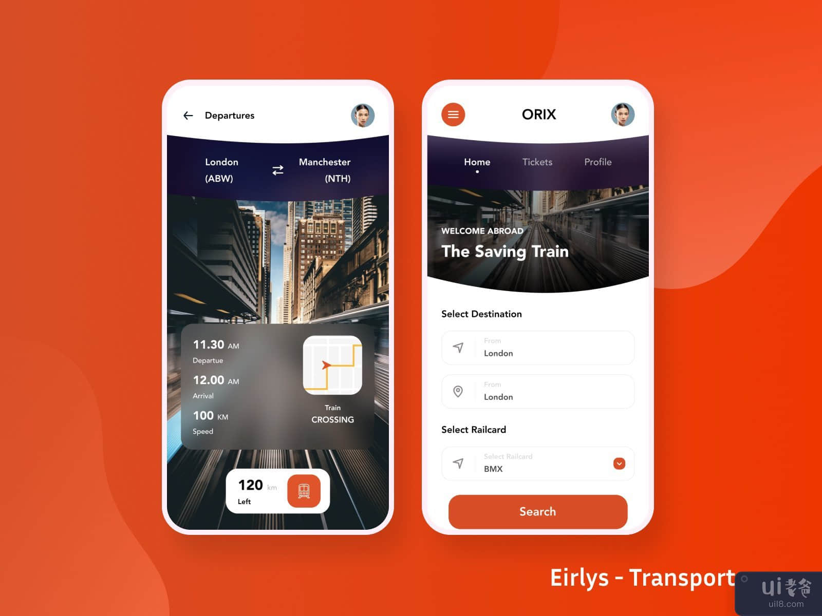 Eirlys - Transport app