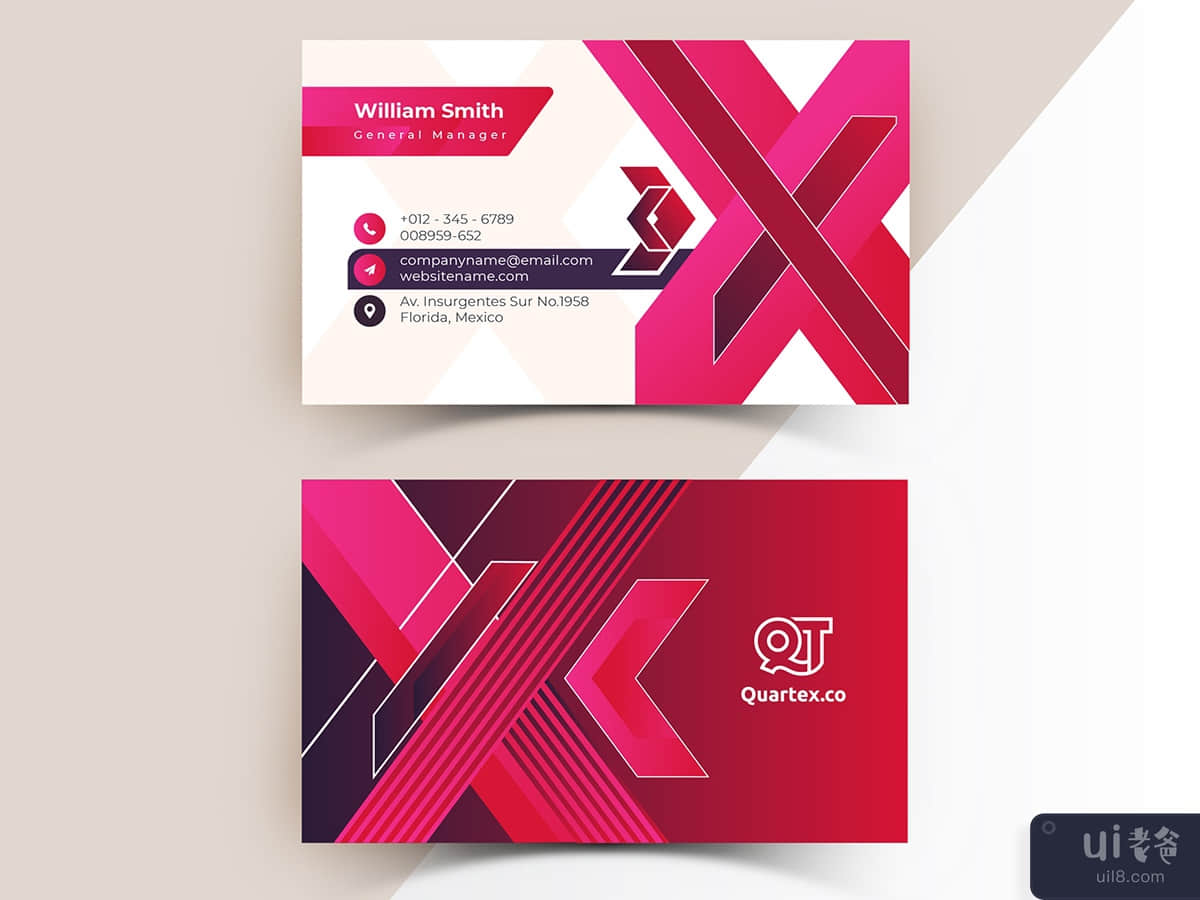 Business Card Template & Mockup
