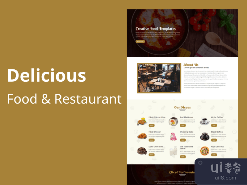 Delicious – Food Restaurant Template