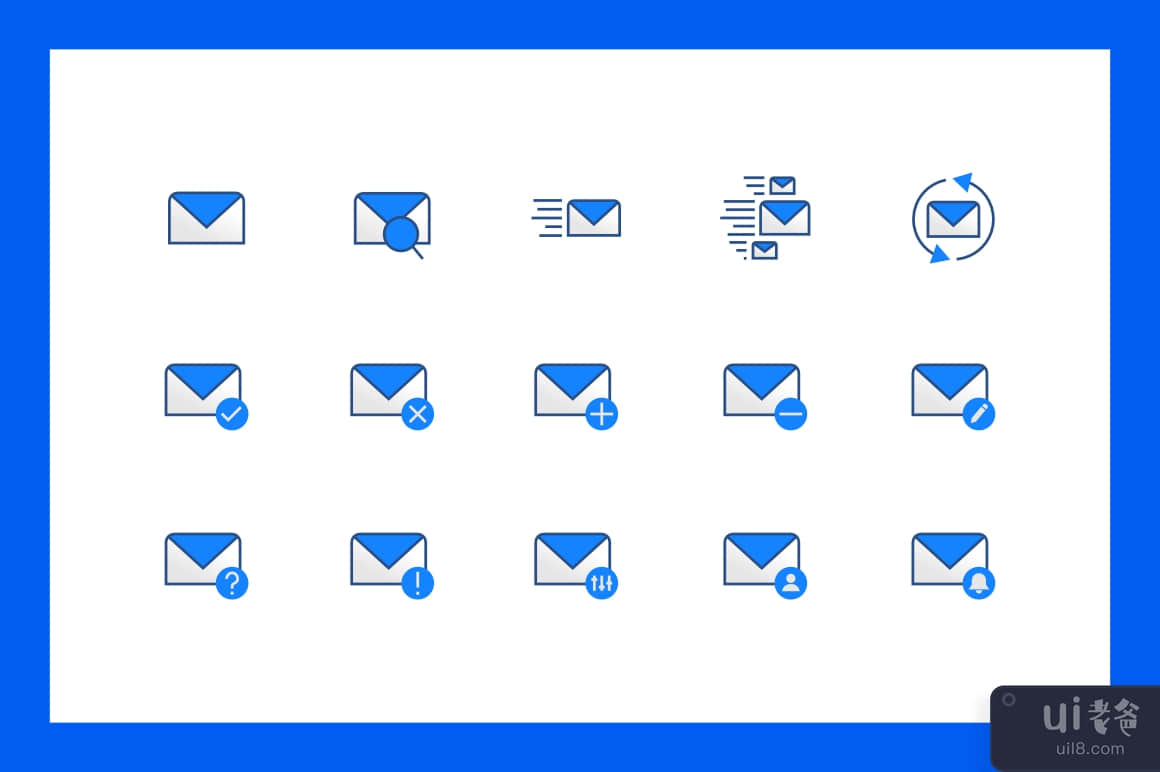 电子邮件图标集(Email Icons Set)插图