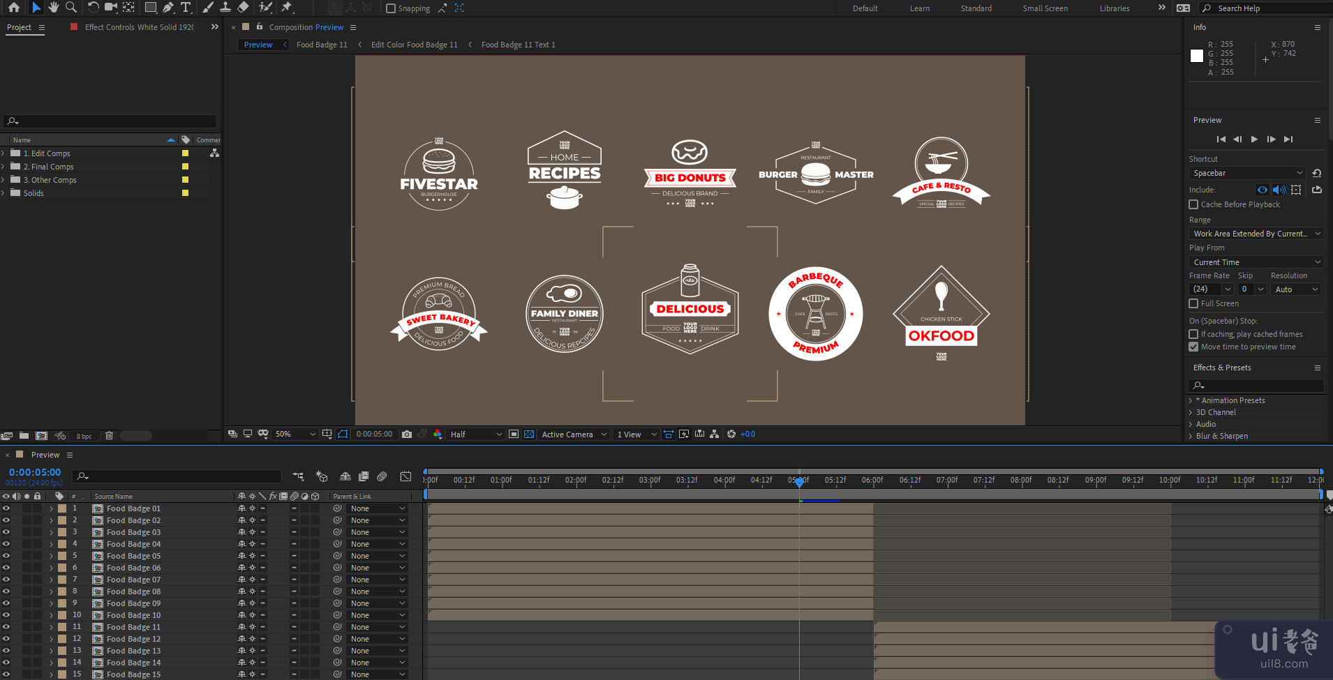 动画标志食品品牌概念(Animation logo food branding Concept)插图2