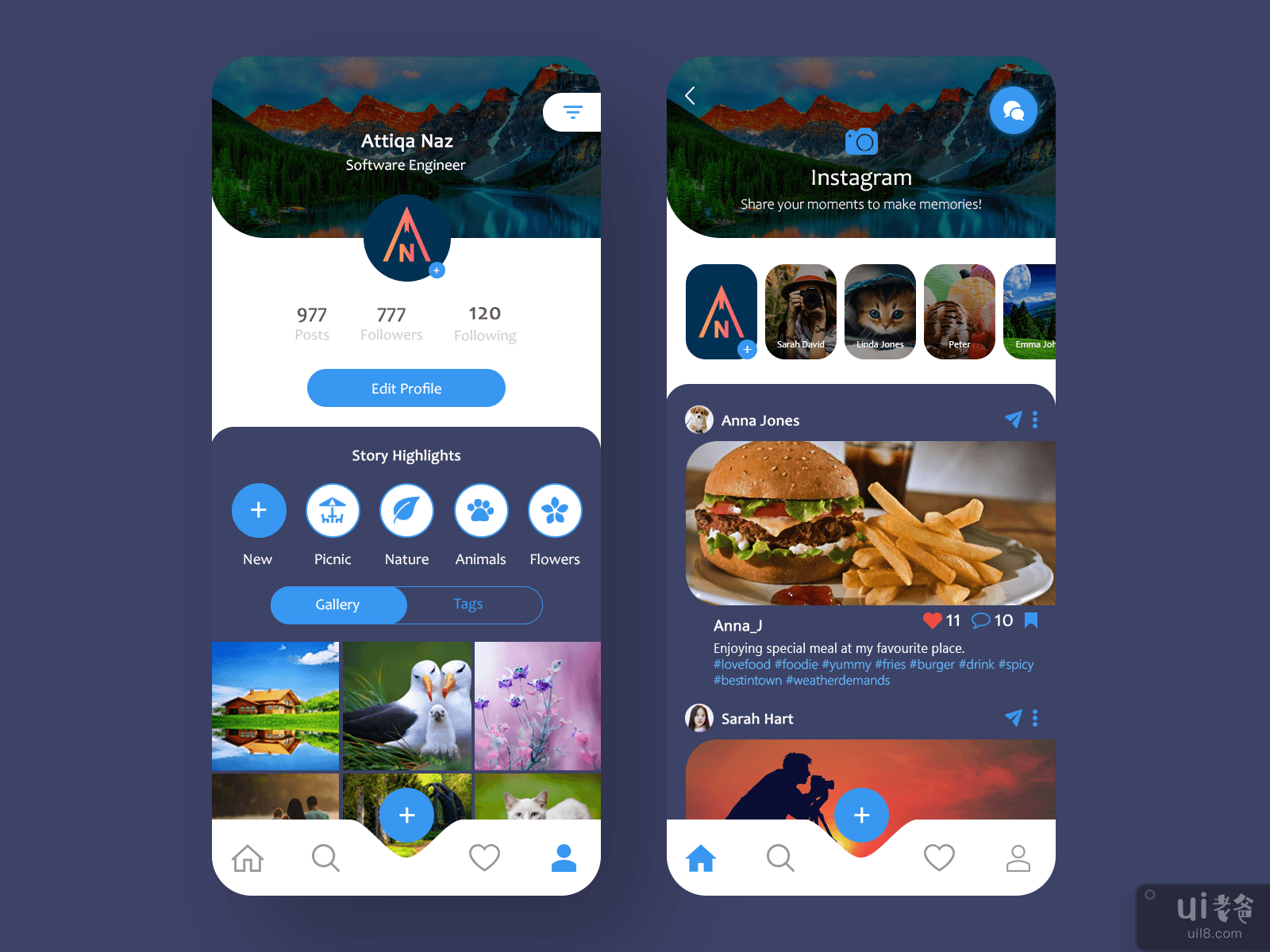 Instagram App Redesign Challenge