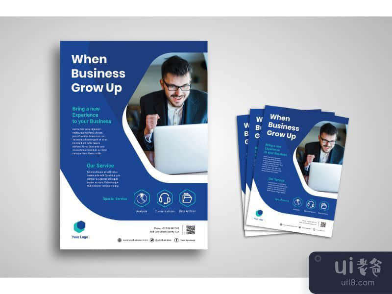 Flyer Template Bussines Growth