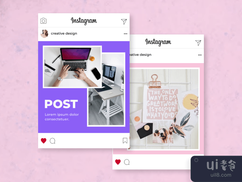 12个Instagram帖子模板(12 Instagram Post Templates)插图