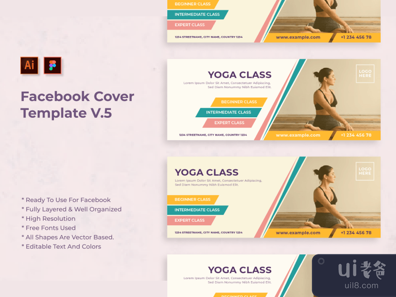 Facebook Cover Template V.5