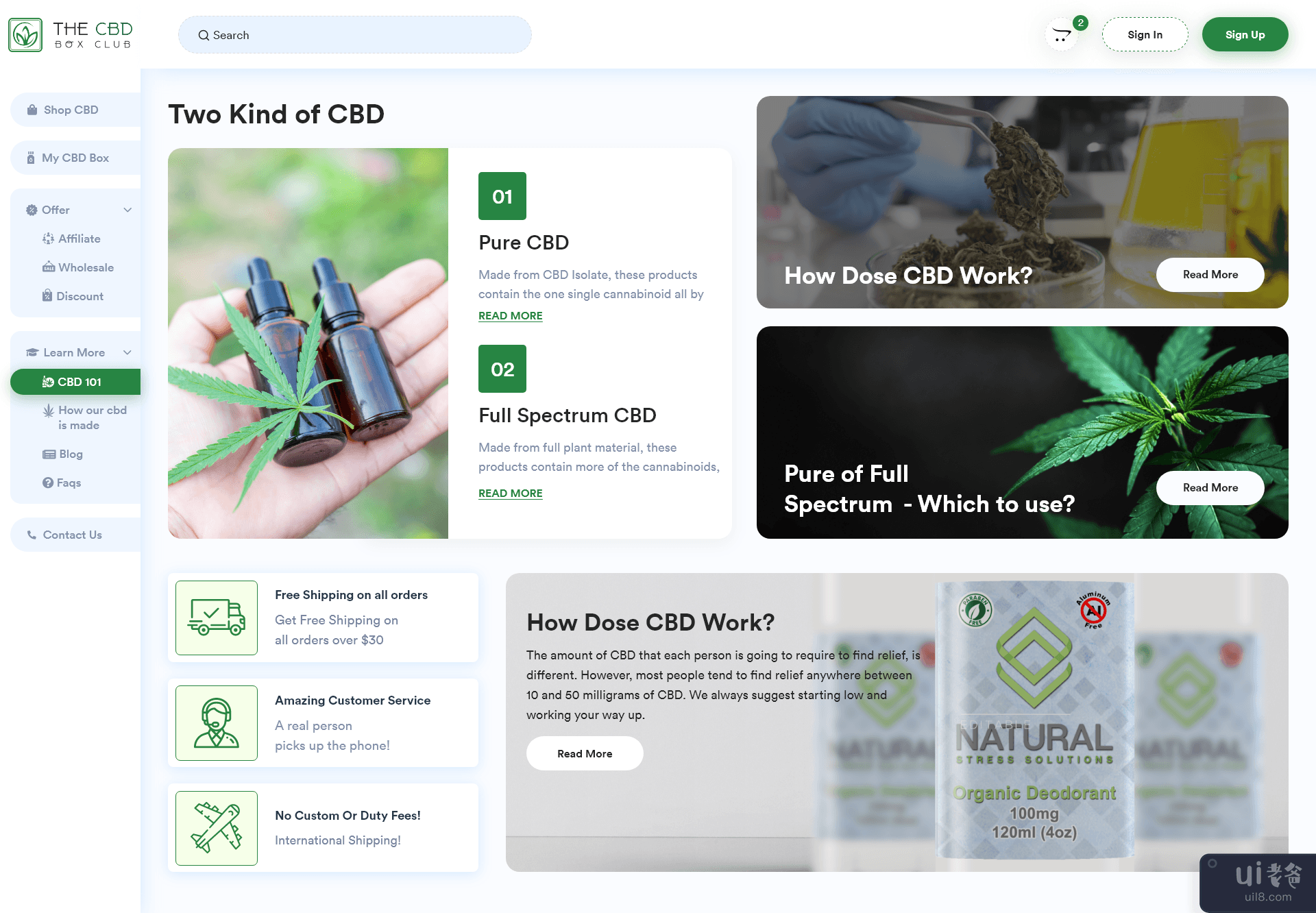 大麻和大麻网站设计(Cannabis & Marijuana Website design)插图7