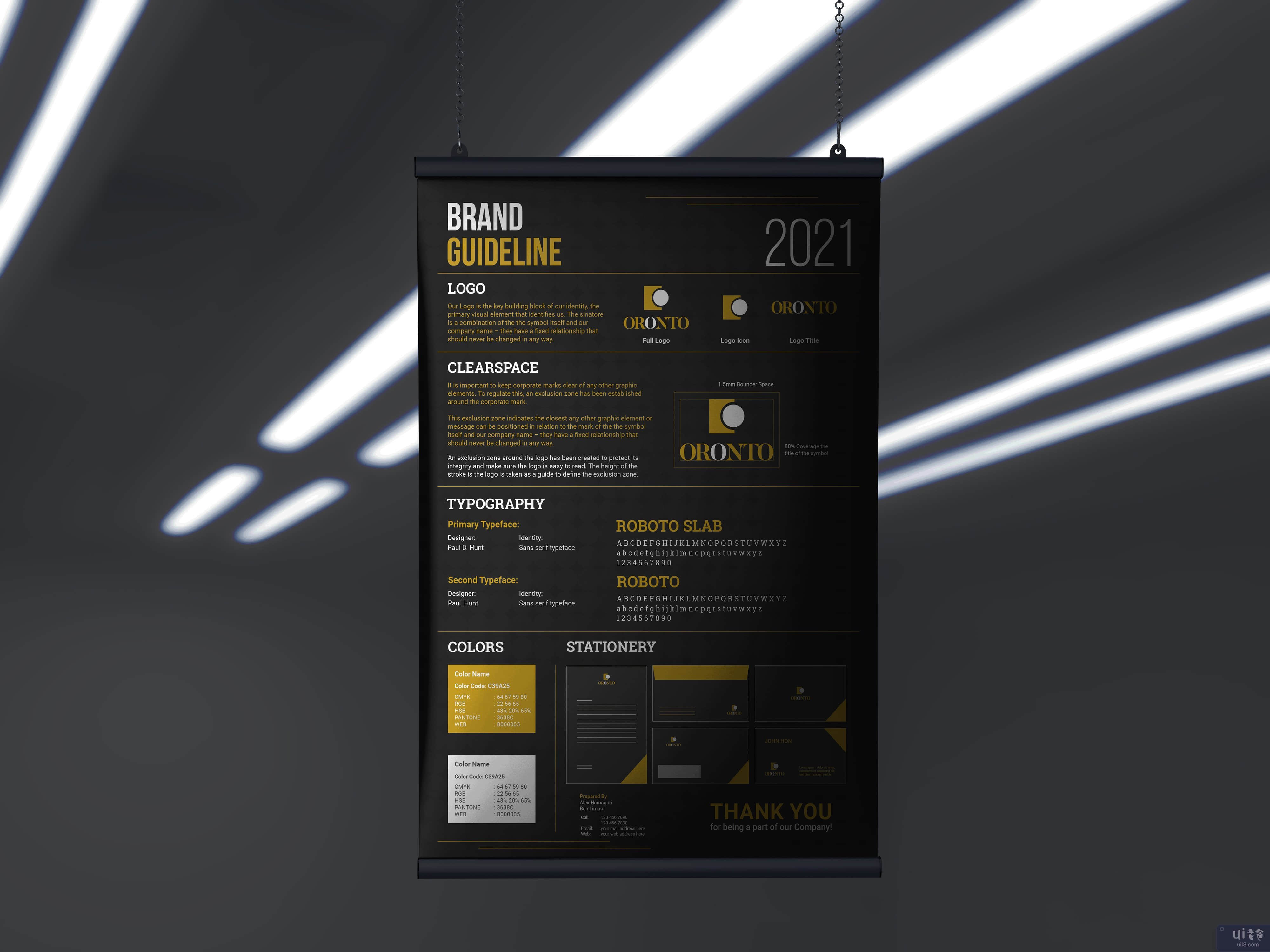 DN3 品牌指南海报模板(DN3 Brand Guideline Poster Template)插图