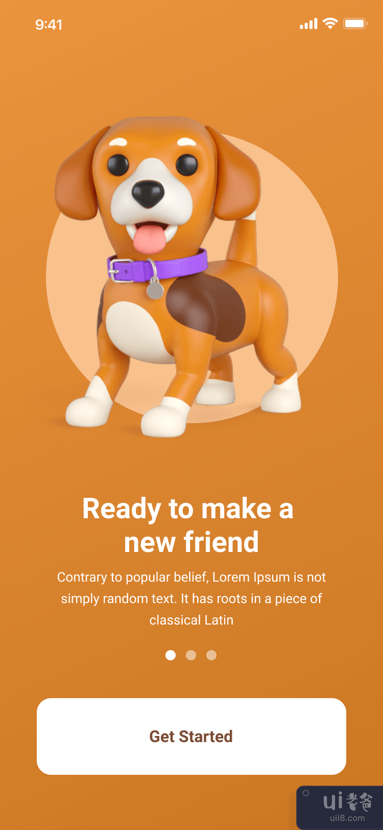 宠物收养应用程序设计(Pet Adoption App Design)插图