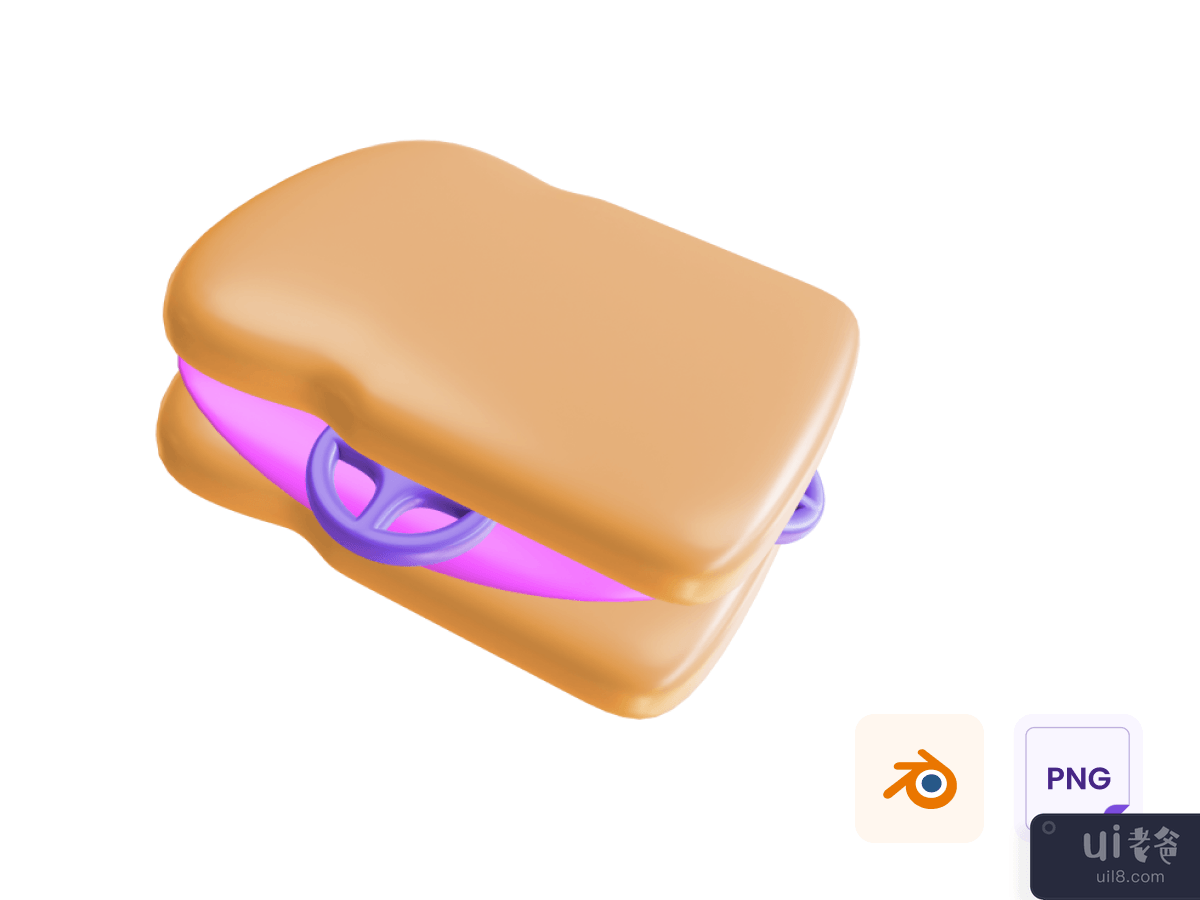 Sandwich 3D Icon