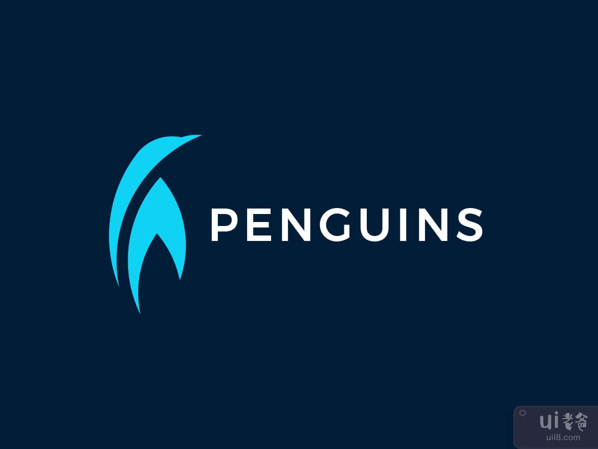 Modern Penguins Logo Template