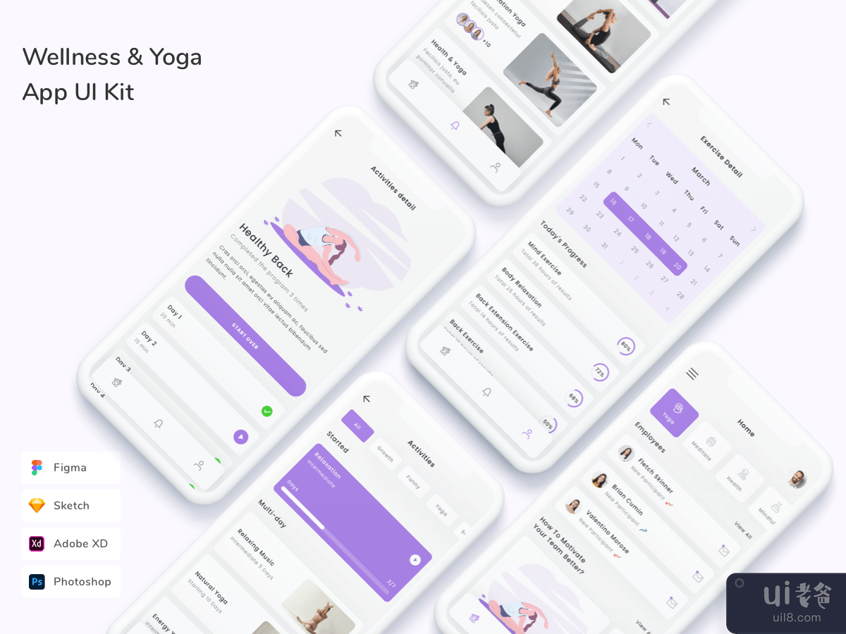 Wellness & Yoga App UI Kit