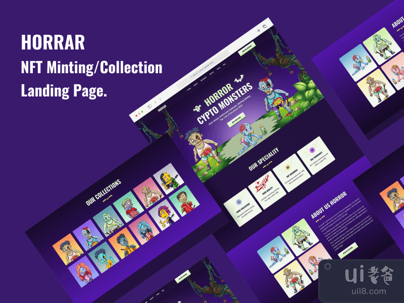 Horror - NFT Minting_Collection Landing Page HTML5 Template