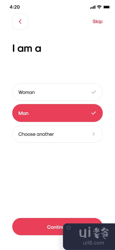 约会应用 Figma 模板(Dating App Figma Template)插图9