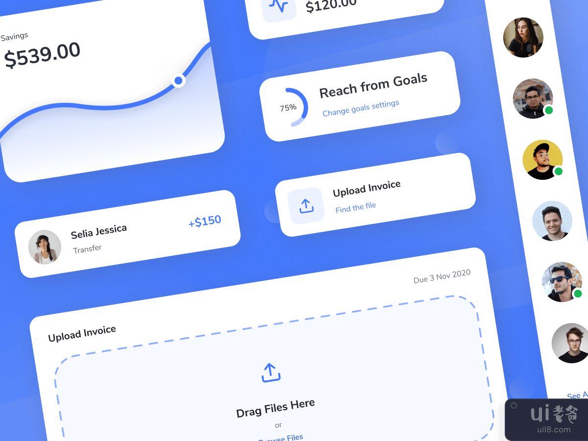 Dashboard Elements UI