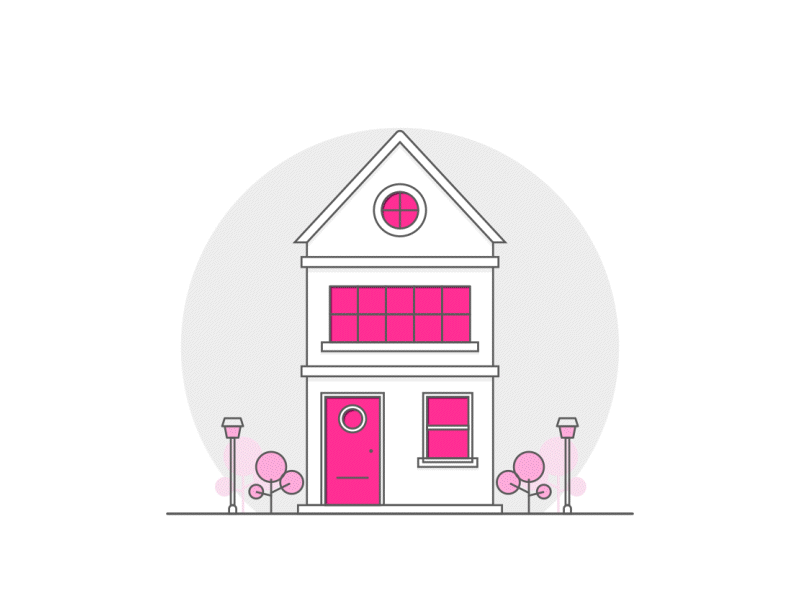 House Building Animation (SVG Animation)