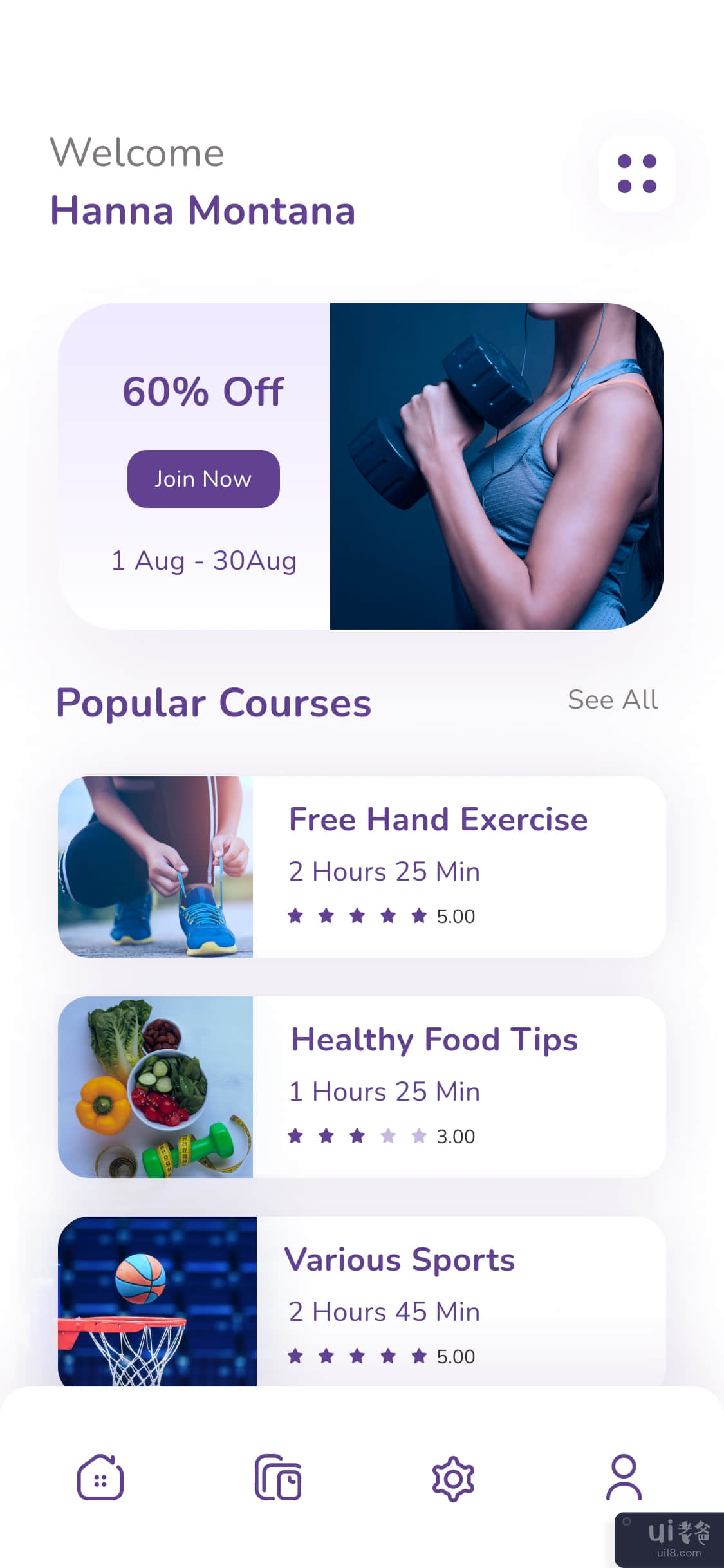 健身和瑜伽移动应用程序设计(Fitness & Yoga Mobile App Design)插图2