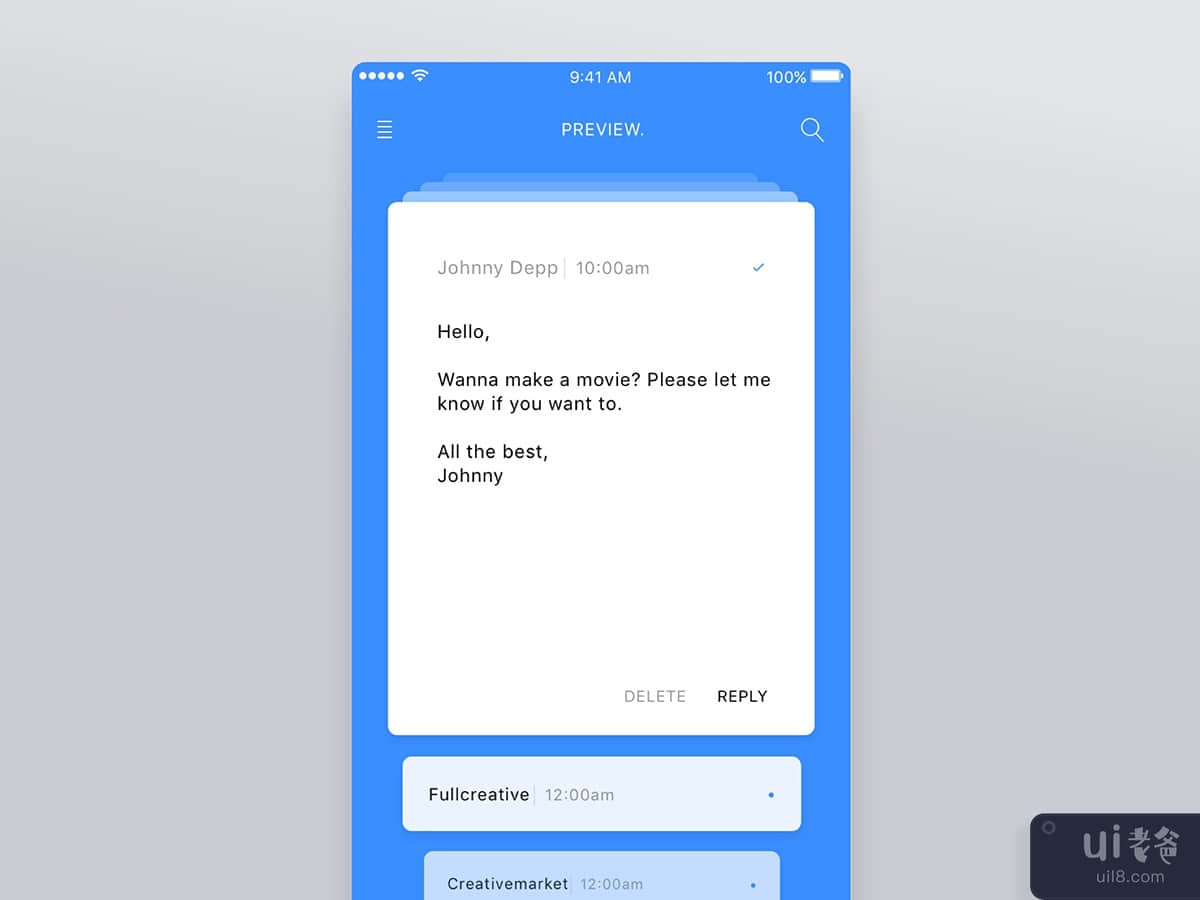 Mail Mobile App Concept