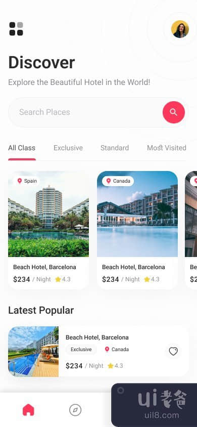 HOTELIFY - 酒店预订移动应用(HOTELIFY - Hotel Booking Mobile app)插图3