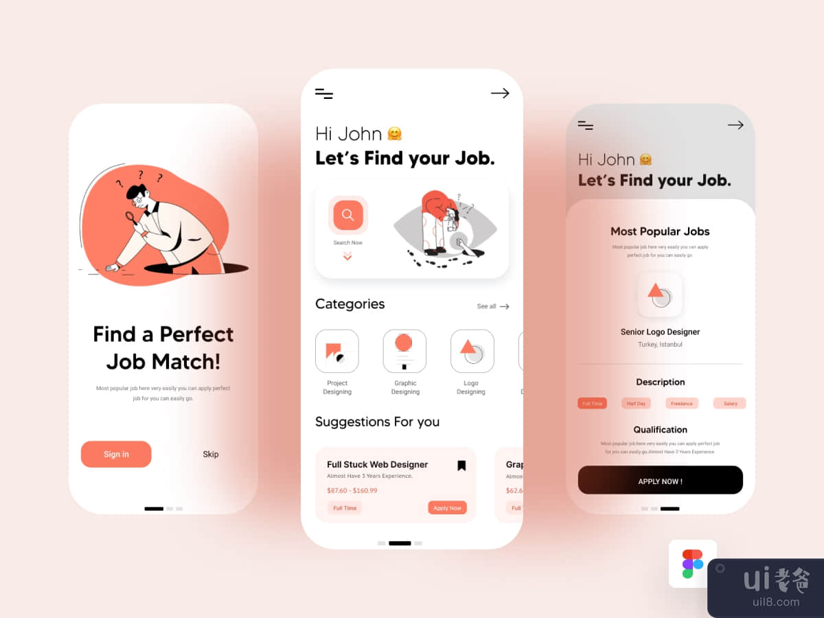 Job Finder App Ui Design