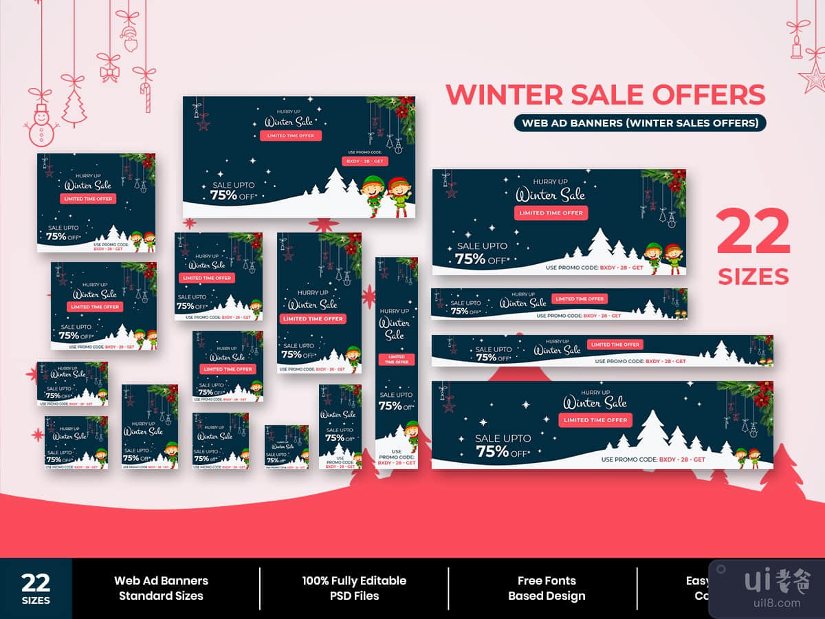 Winter Sale Web Ad Banners