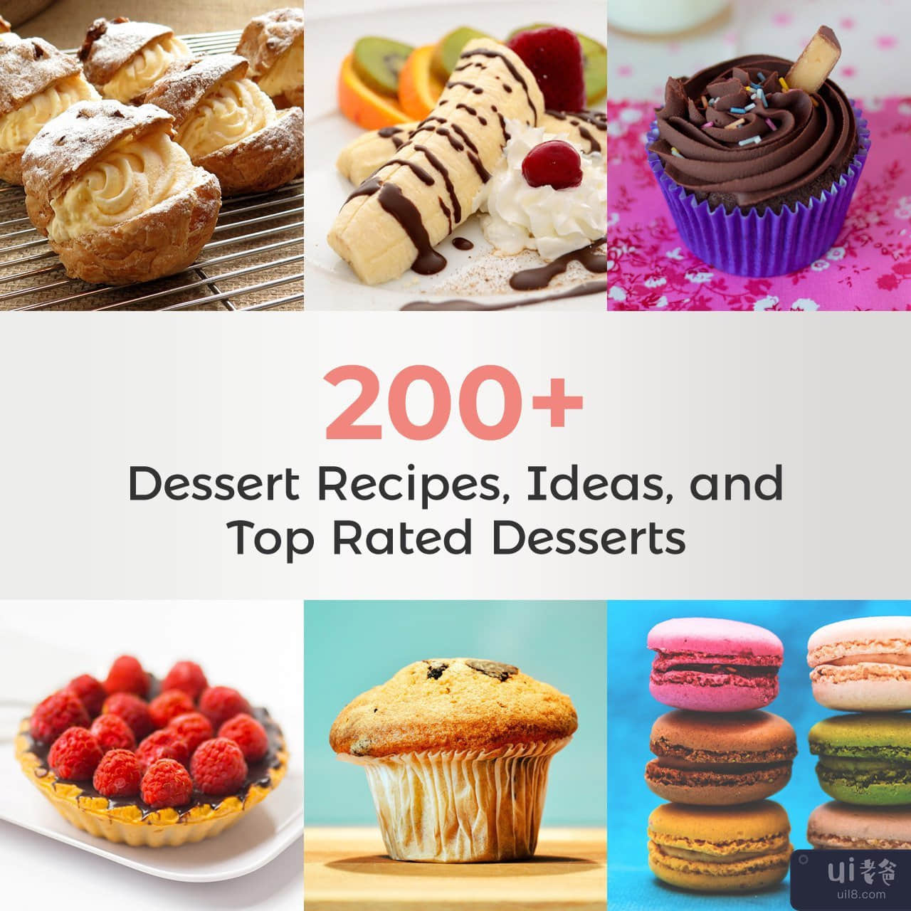 甜点甜点社交媒体横幅（横幅 40）(sweets-desserts social media banner (Banner 40))插图