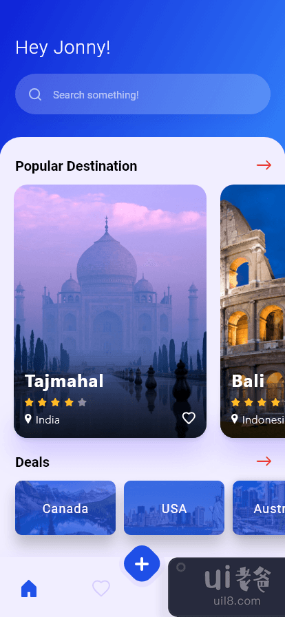 旅游 App UI 设计理念(Travel App UI Design Concept)插图