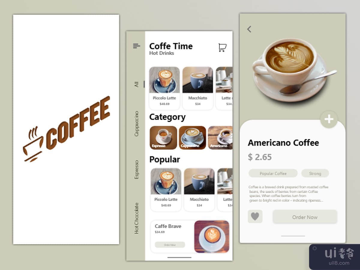 咖啡应用设计 | iOS 设计(Coffee App Design |  iOS design)插图3