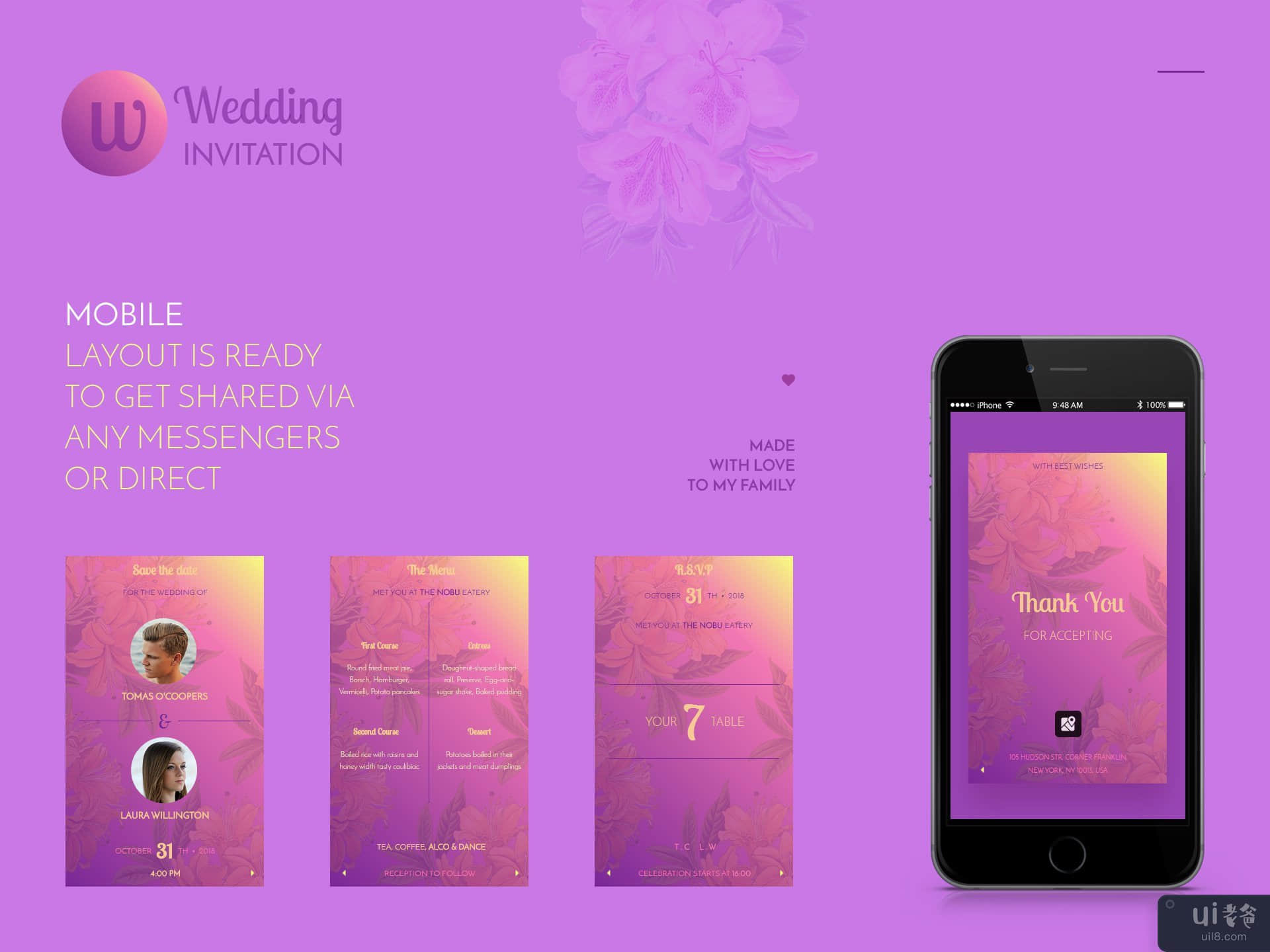 婚礼的浏览器邀请(Browser invitation for wedding)插图3