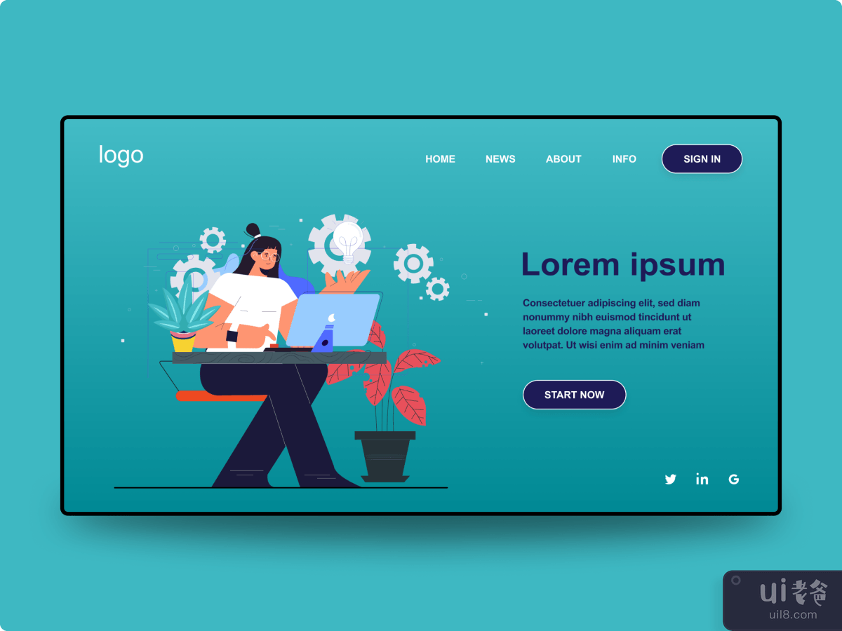 Work Landing Page