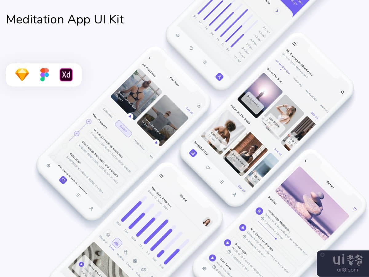 Meditation App UI Kit