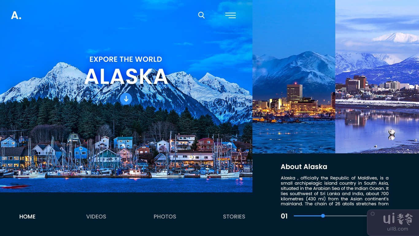 Alaska-Travel-Web-Landing-Page(Alaska-Travel-Web-Landing-Page)插图