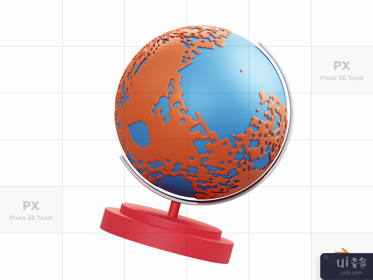 3D School & Education Icons Pack - Globe