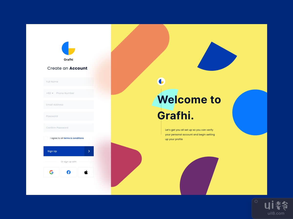 注册网站 UI KIT(Register Website UI KIT)插图