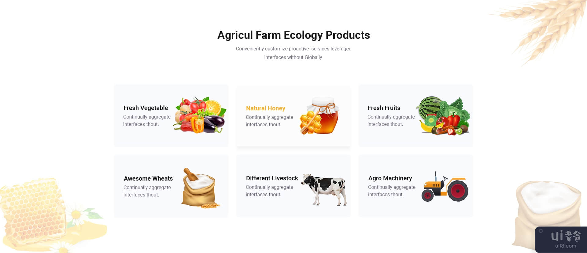 AgriculFarm - 农业和有机食品 PSD 模板(AgriculFarm - Agriculture & Organic Food PSD Template)插图1